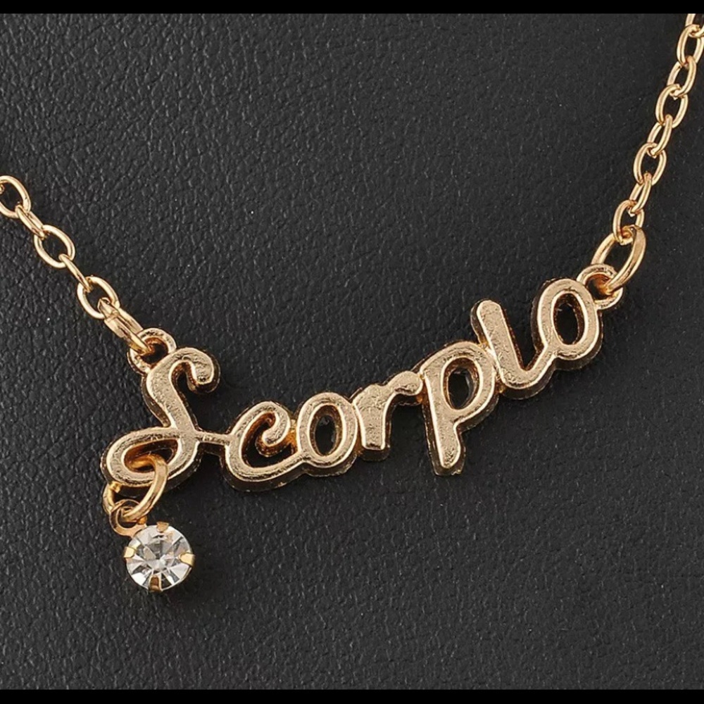 Zodiac Necklace Scorpio Rose Gold